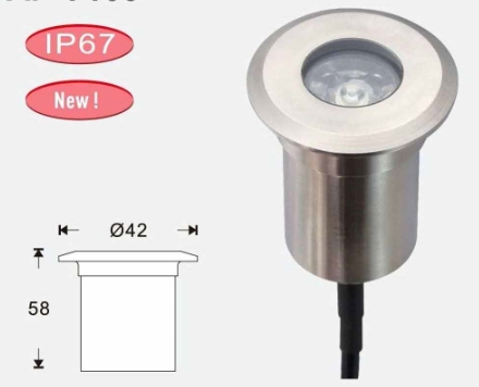 1.5W/3W SMD stainless steel inground light